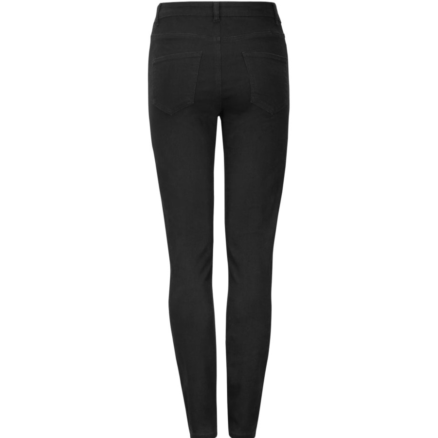 Underdele soft rebels | Soft Rebels Sr221-804 Highwaist Slim Jeans Black