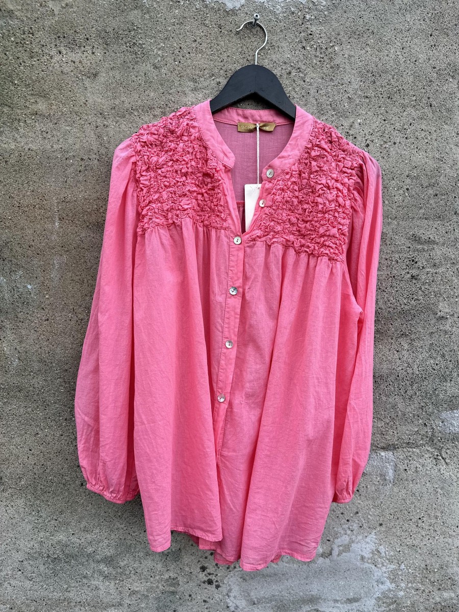 Overdele BOHO LOVE | Boho Love Skjorte M. Smock Coral