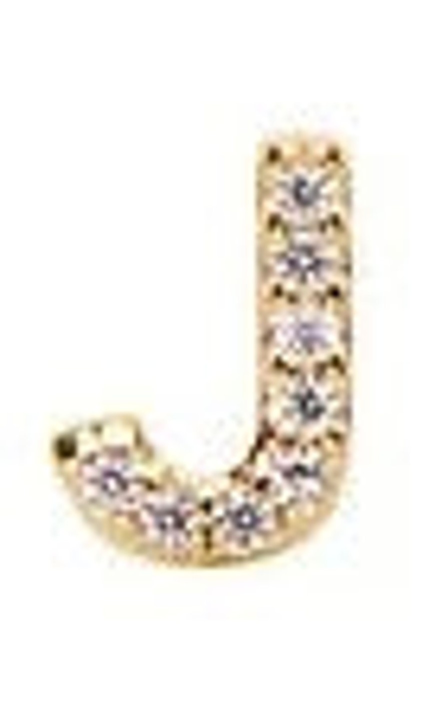 Accessories Pico | Pico M01014 Alphabet Crystal Stud Gold J Goldplated