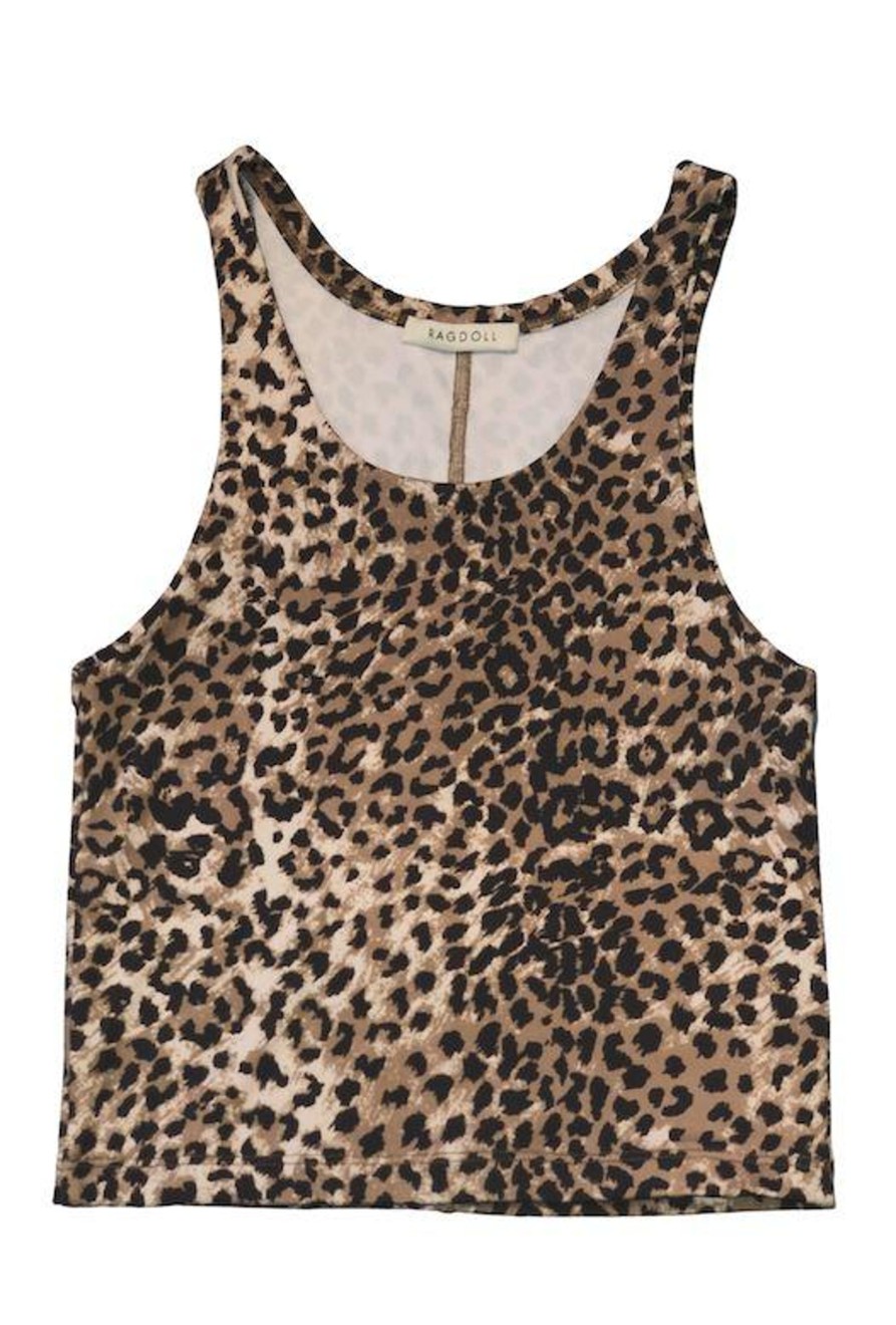 Overdele RAGDOLL | Ragdoll S516 Tank Top Brown Leopard