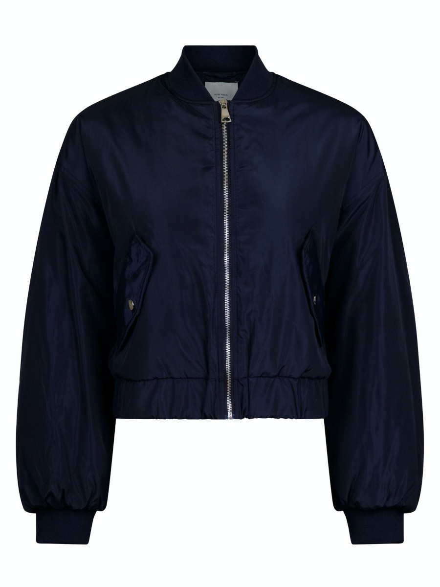 Overdele NEO NOIR | Neo Noir 157942 Nadja Bomber Jacket Navy