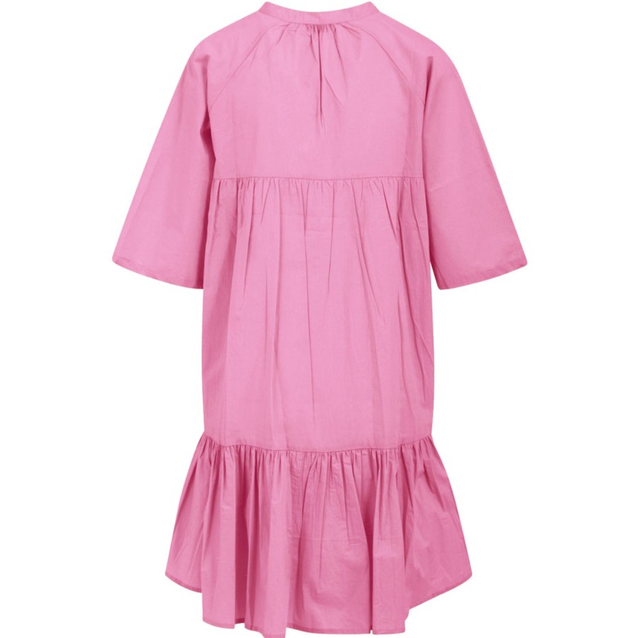 Overdele COSTER COPENHAGEN | Coster 221-5110 Tunic With High Low Effect Shocking Pink