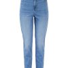 Underdele PIECES | Pieces Kesia Mom Hw Jeans Medium Blue Denim