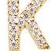 Accessories Pico | Pico M01014 Alphabet Crystal Stud Gold K Goldplated