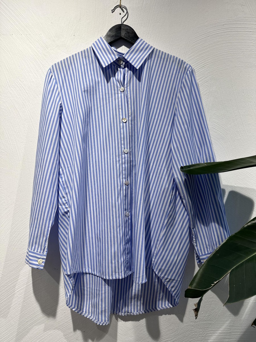 Overdele Engbork | By Engbork 90140 Sofia Shirt Stripe Blue