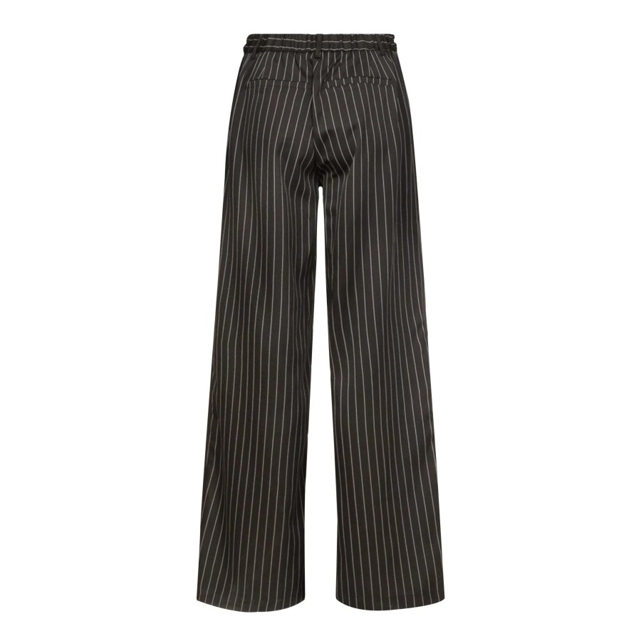 Underdele LIBERTÉ | Liberte 21496 Dibby Wide Pant Pinstripe Black