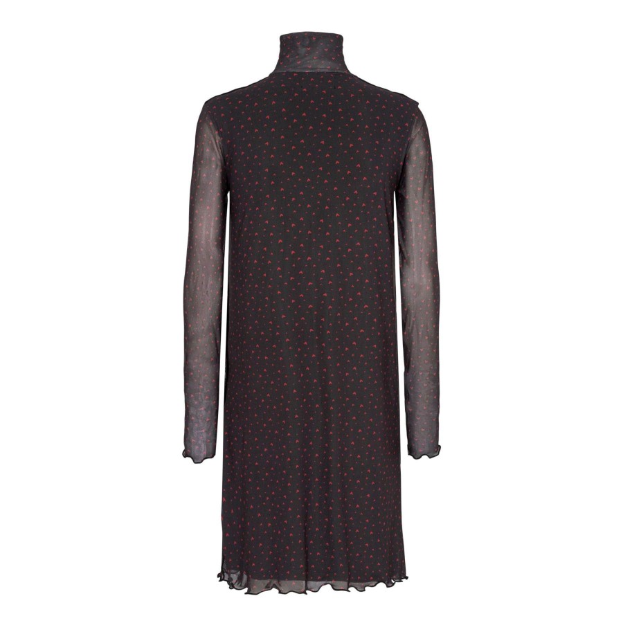 Overdele LIBERTÉ | Liberte 21178 Mesh Ls Ashape Dress Hearts