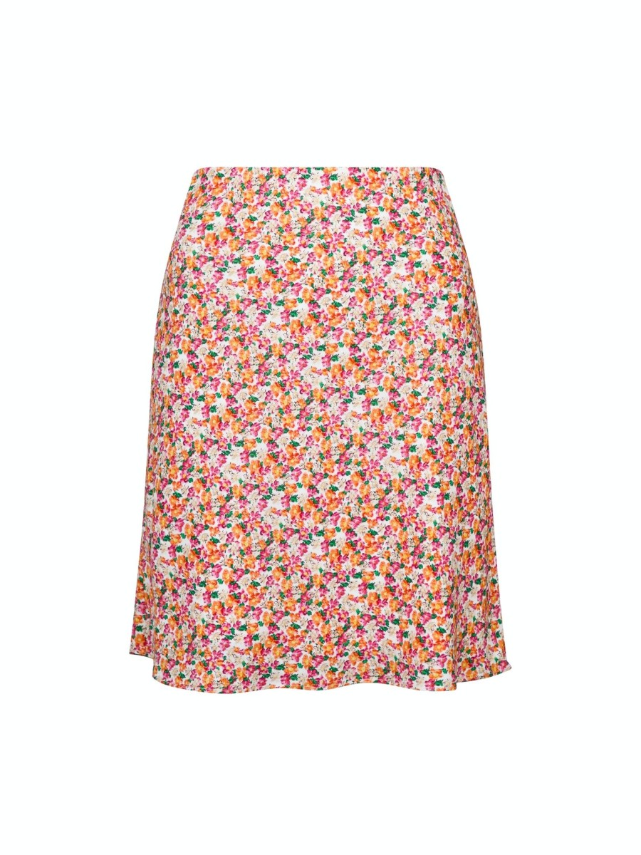 Underdele NEO NOIR | Neo Noir 158052 Lunna Warm Floral Skirt Pink