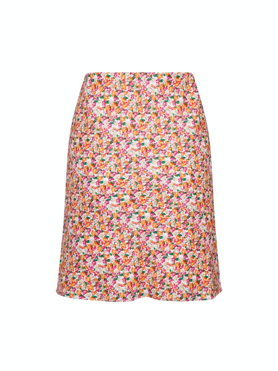 Underdele NEO NOIR | Neo Noir 158052 Lunna Warm Floral Skirt Pink