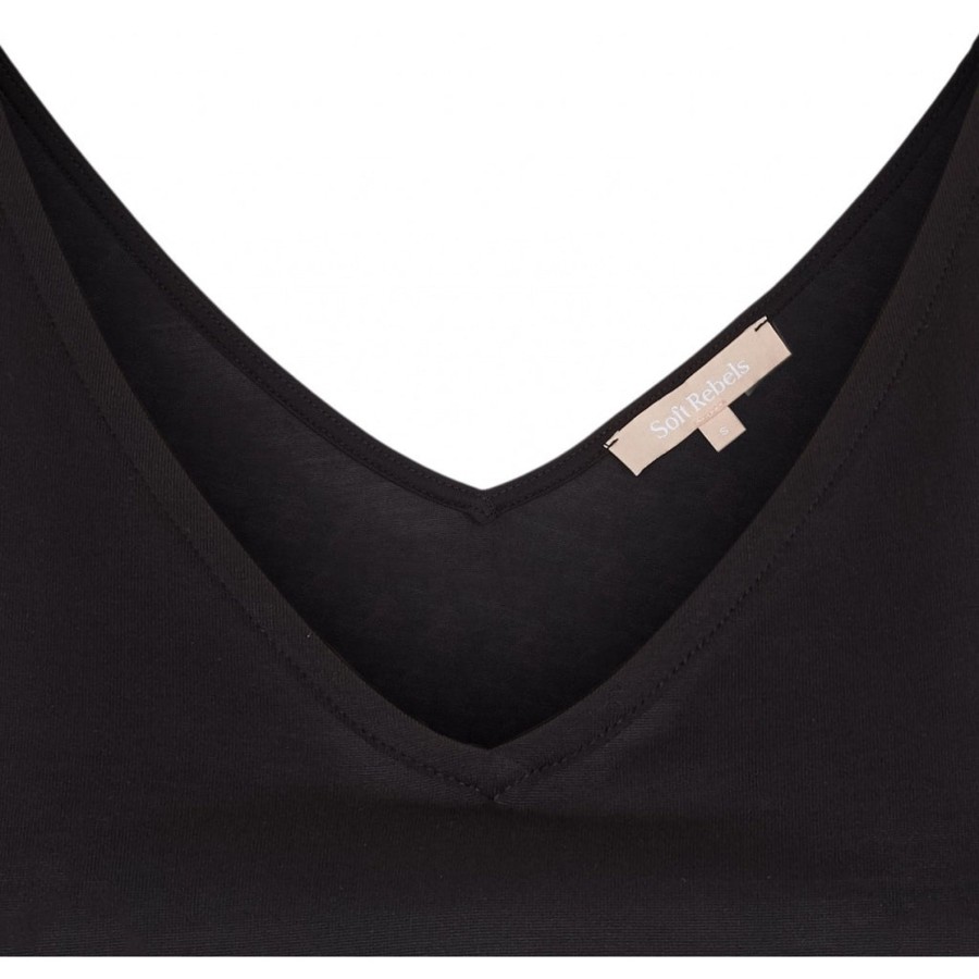 Overdele soft rebels | Soft Rebels Sr319-308 Ella Tank Top Black