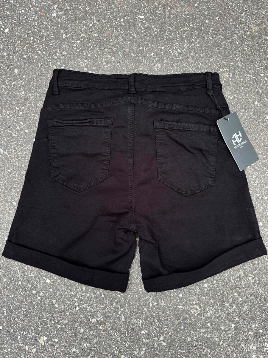 Underdele Engbork | By Engbork Ana Denim Shorts Black