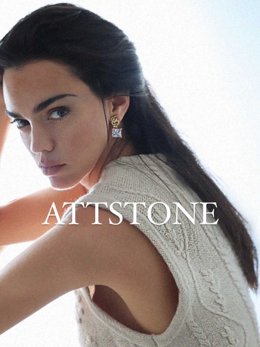 Accessories ATTSTONE | Attstone Miro Earring Gold Clear