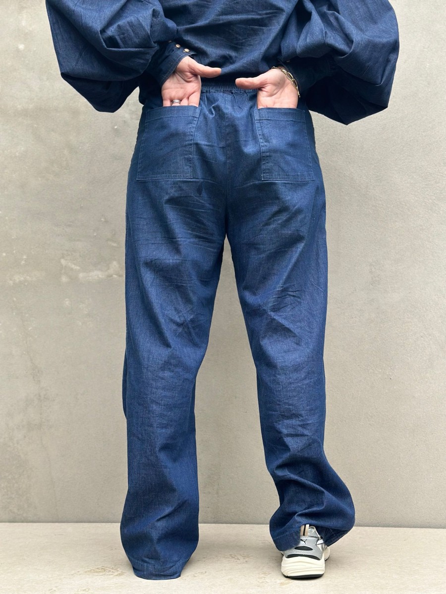 Underdele GASPAR | Gaspar 2401901 Honolulu Bukser Denim Blue