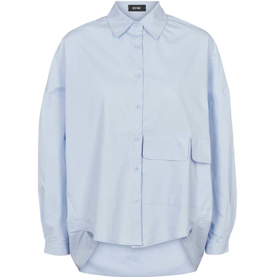 Overdele DEFINE | Define 34384 Johanna Skjorte Baby Blue