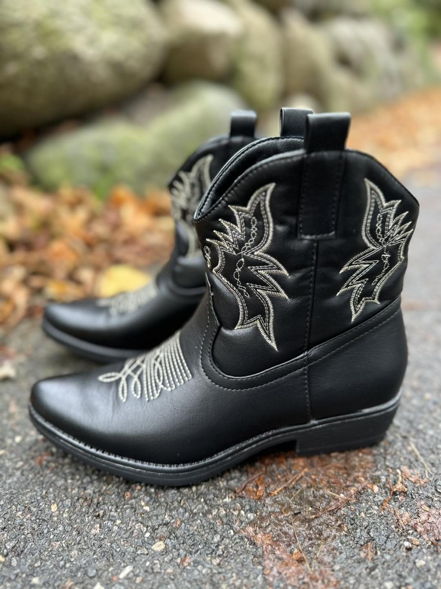 Fodtoj qnuz | Qnuz Odette Cowboy Boot Black