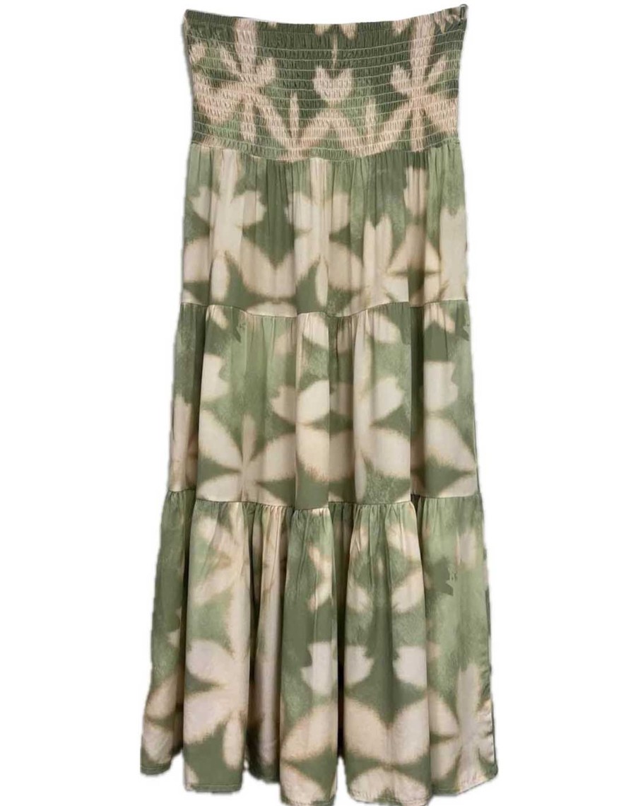 Underdele STAJL | Stajl 7301 Boho Skirt Leaf Light Green