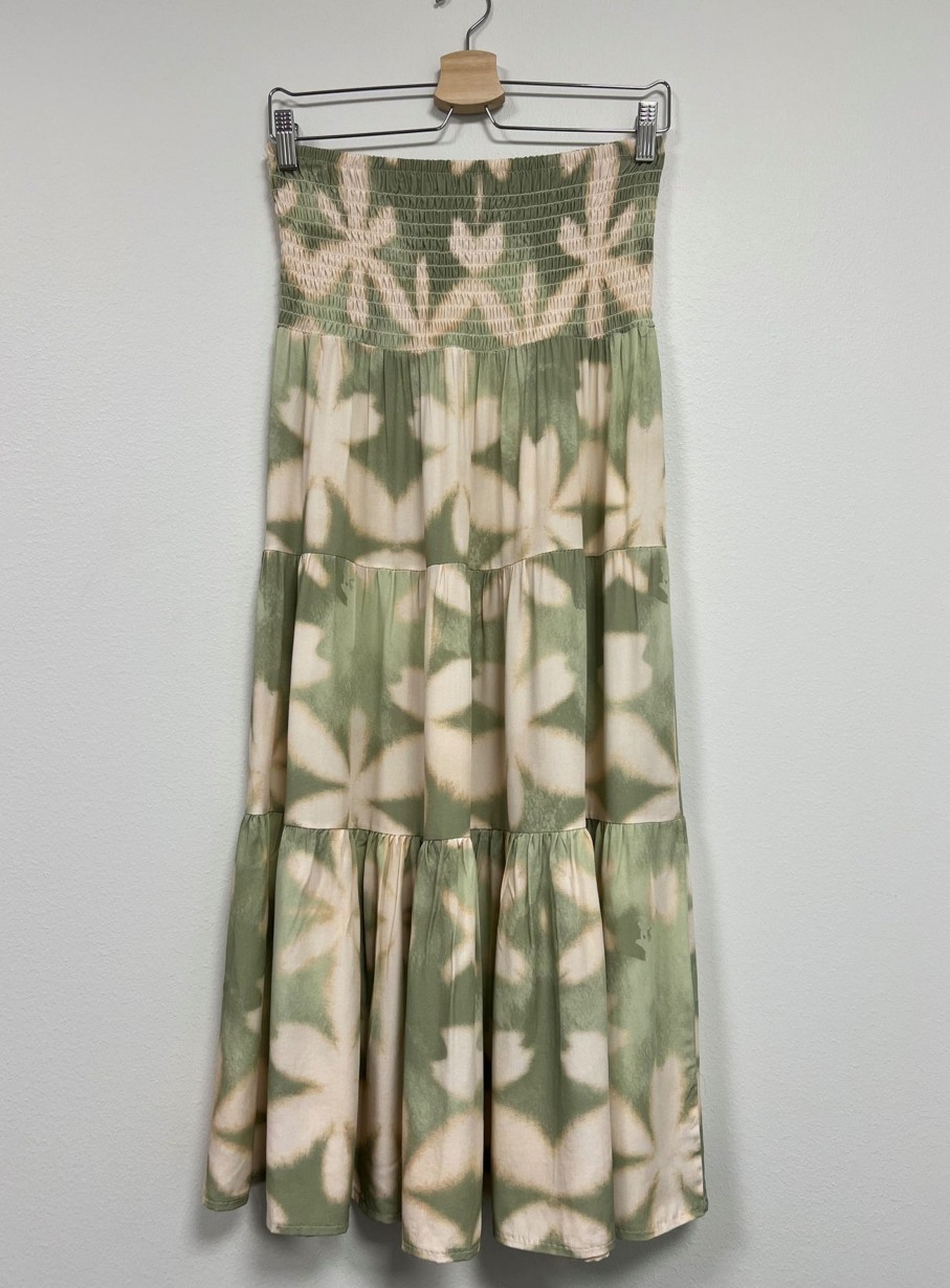 Underdele STAJL | Stajl 7301 Boho Skirt Leaf Light Green