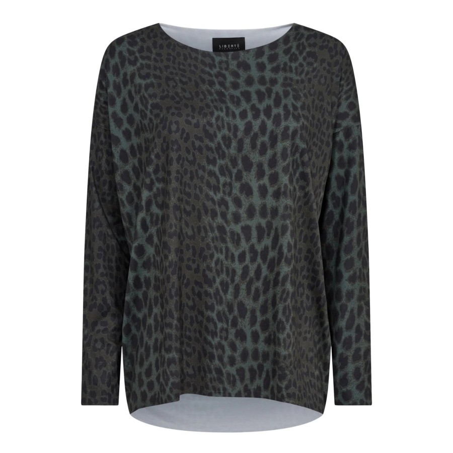 Overdele LIBERTÉ | Liberte 9504 Alma Ls Top Army Leo Army Leopard