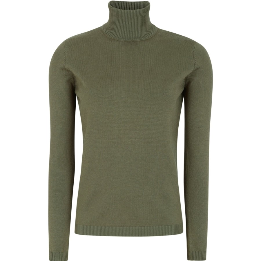 Overdele soft rebels | Soft Rebels Sr416-226 Marla Rollneck Knit Burnt Olive