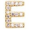 Accessories Pico | Pico M01014 Alphabet Crystal Stud Gold E Goldplated