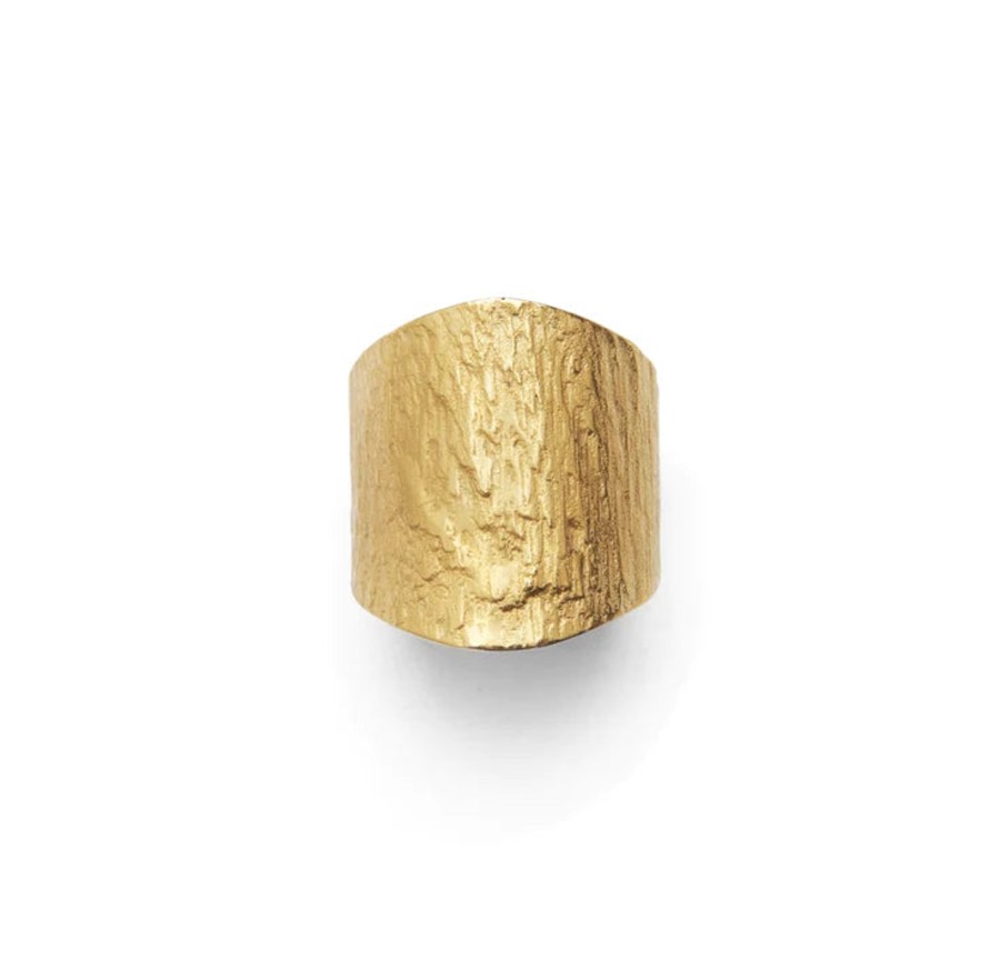 Accessories Pico | Pico G04006 Shield Ring Gold Goldplated