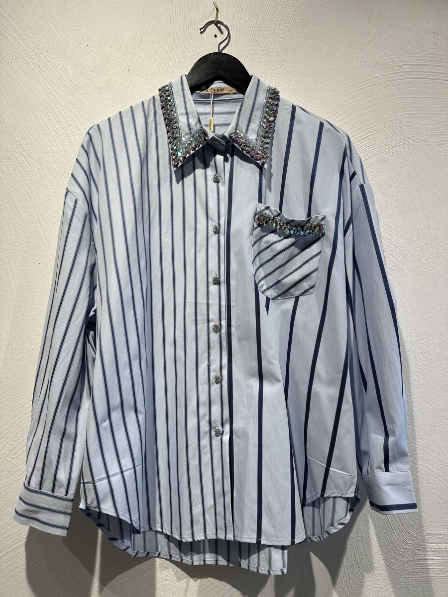 Overdele Engbork | By Engbork Nathalie Shirt Stripe Sky