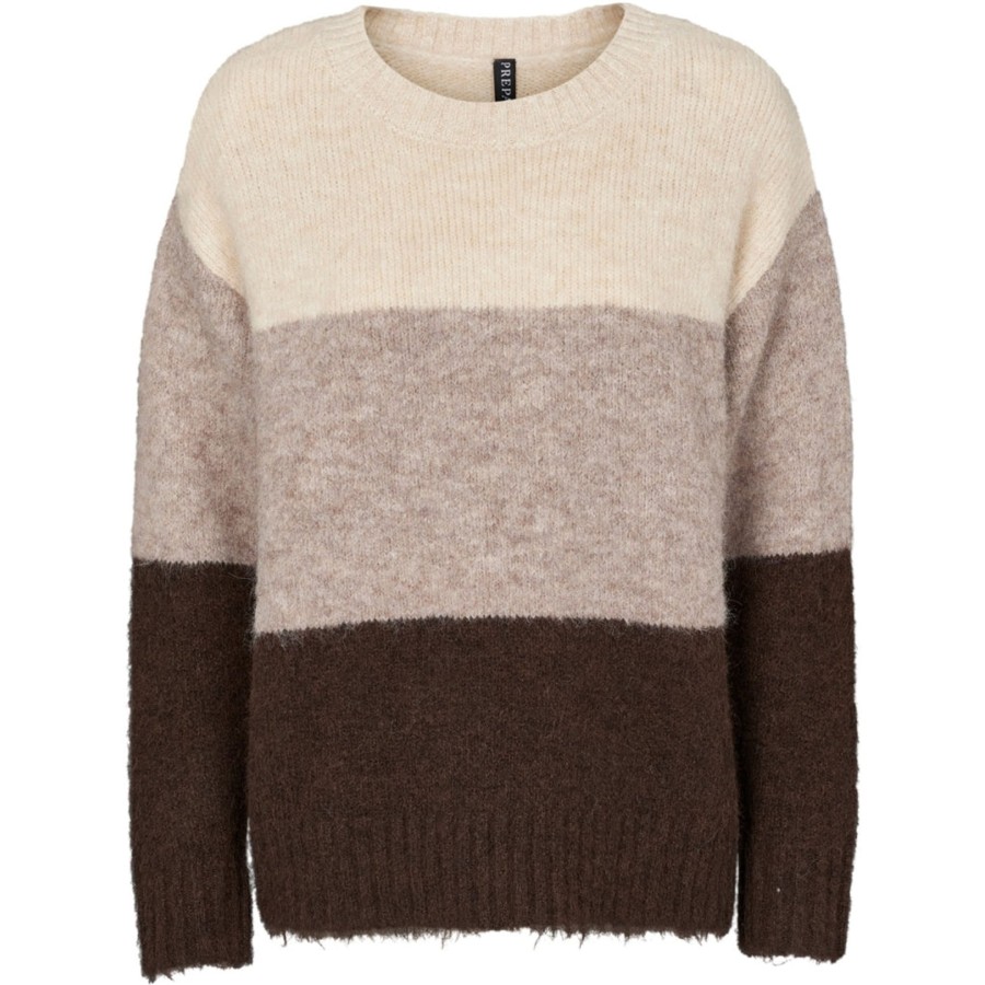 Overdele PREPAIR | Prepair 2434 Thora Knit Brown