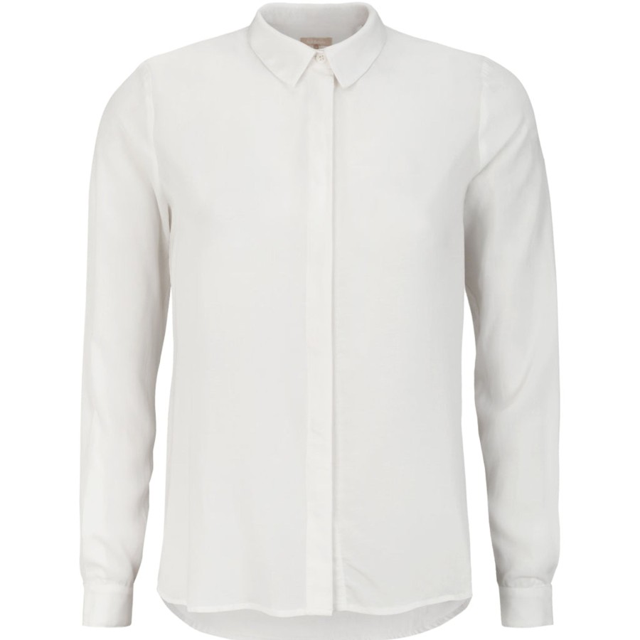 Overdele soft rebels | Soft Rebels Sr420-740 Freedom Ls Shirt Snow White