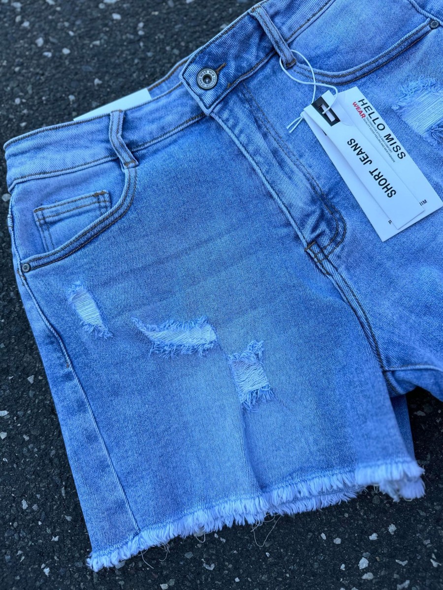 Underdele Engbork | By Engbork Hm6344 Denim Shorts Hw Blue Wash