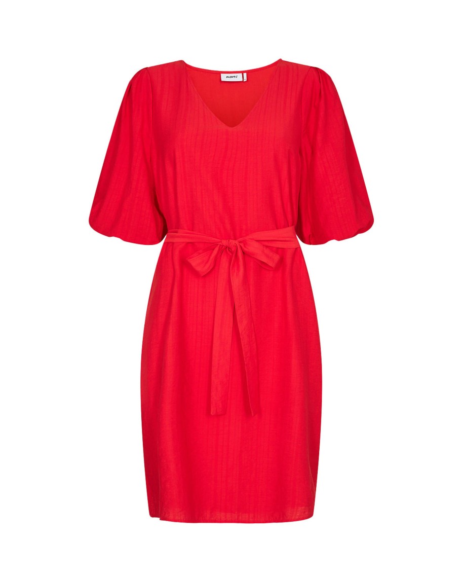 Overdele Moves | Moves 2643 Nomali Dress Poppy Red