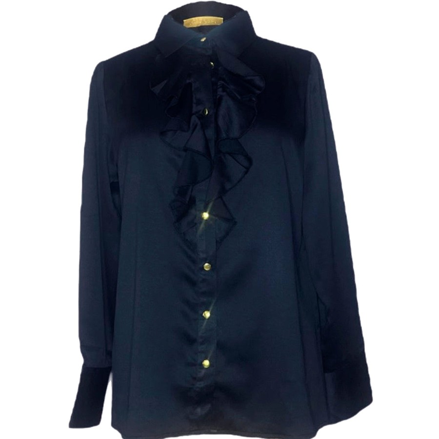 Overdele GASPAR | Gaspar 2308306 Madison Blouse Navy Blue