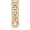 Accessories Pico | Pico M01014 Alphabet Crystal Stud Gold I Goldplated