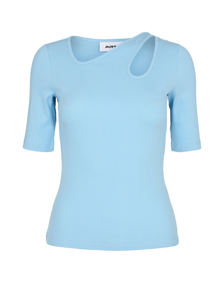 Overdele Moves | Moves 1329 Luvie Short Sleeved T-Shirt Blue Bell