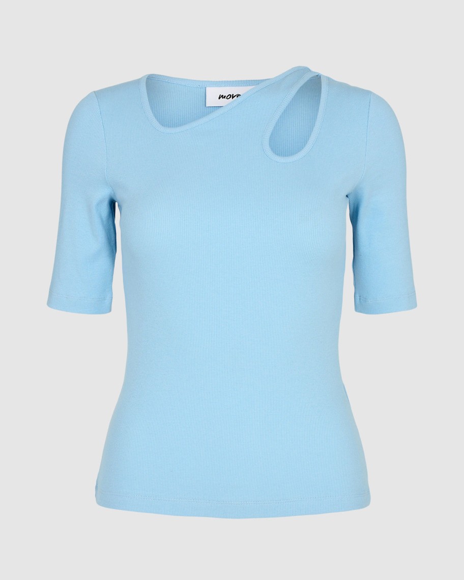 Overdele Moves | Moves 1329 Luvie Short Sleeved T-Shirt Blue Bell