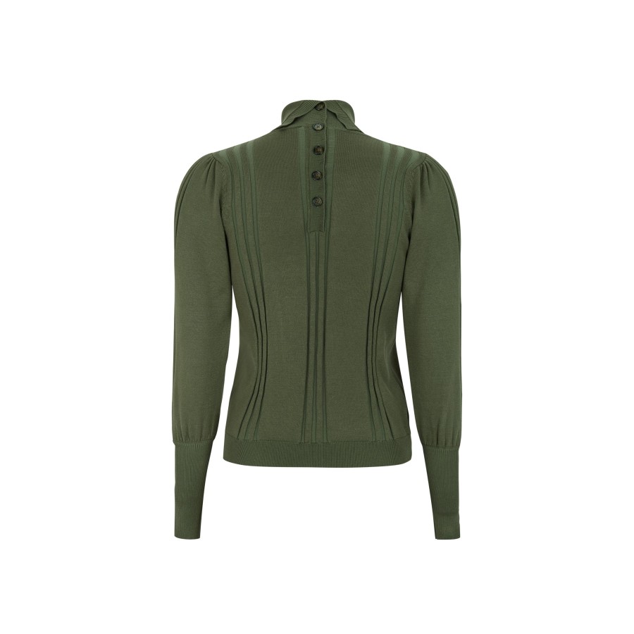 Overdele soft rebels | Soft Rebels 523-200 Morgan Rollneck Knit Burnt Olive