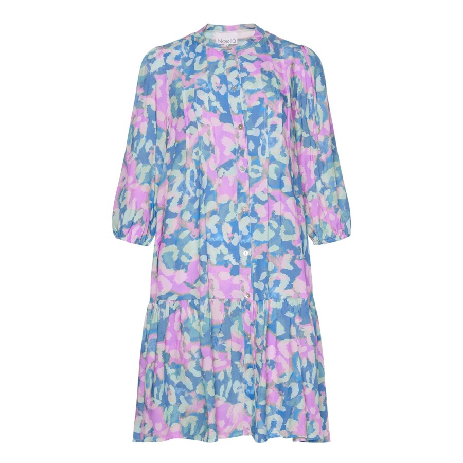 Overdele NOELLA | Noella Imogene Shirt Dress Lightblue/Pink