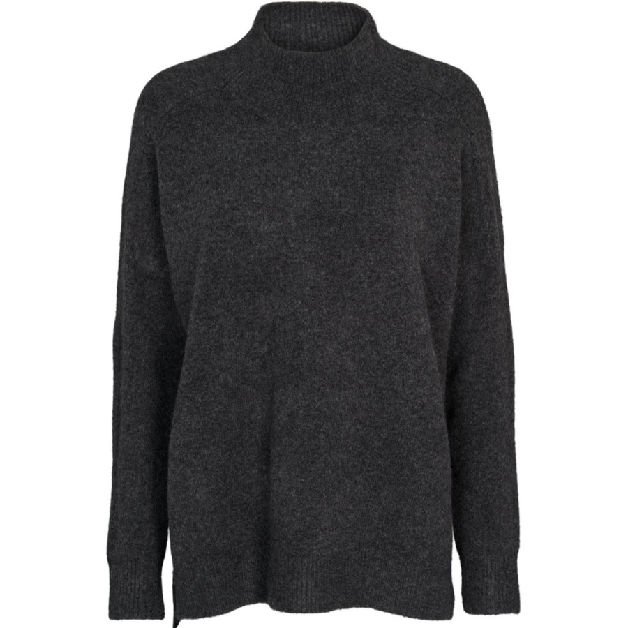 Overdele PREPAIR | Prepair 2390 Megan Knit Dark Grey