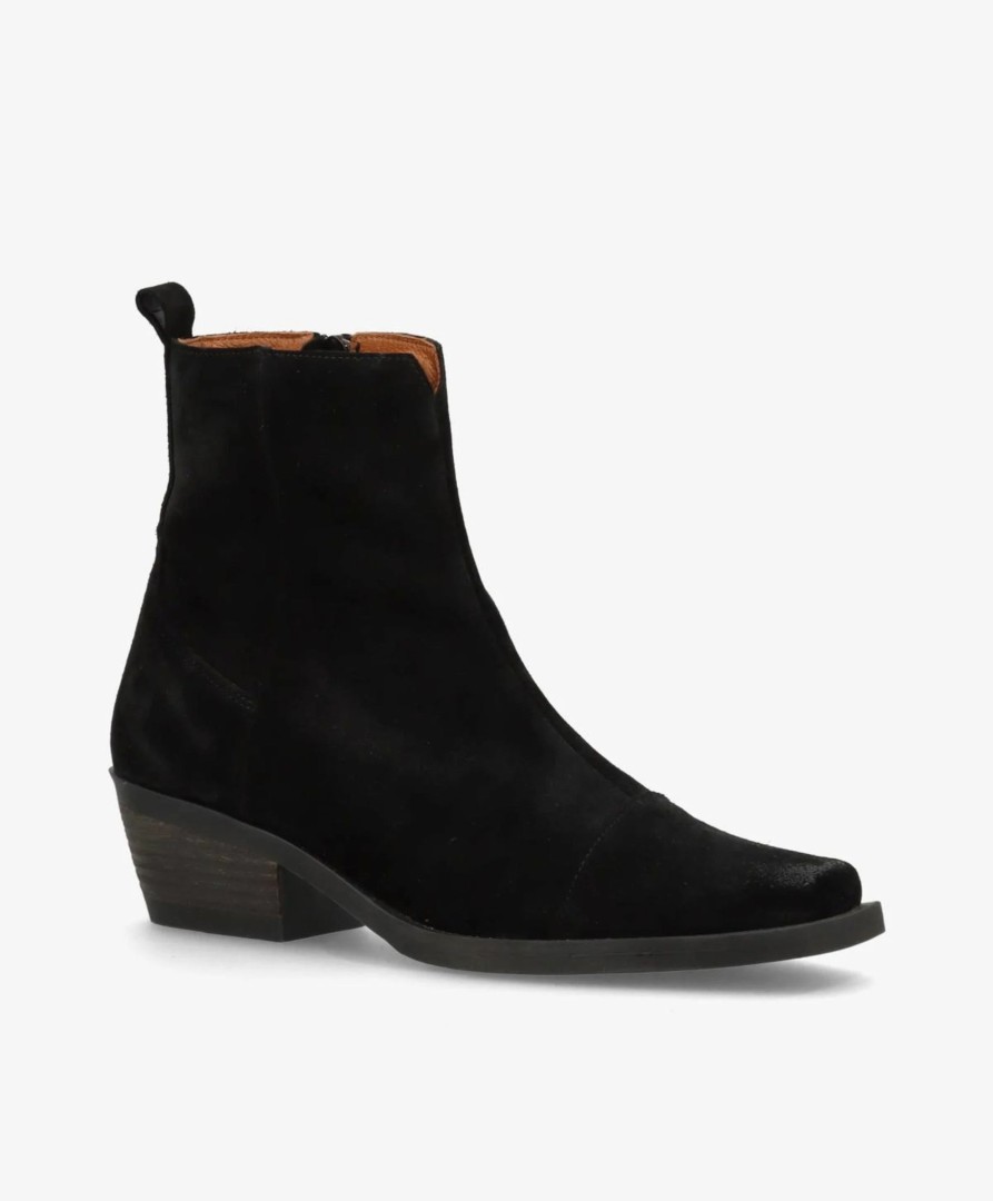 Fodtoj Shoedesign Copenhagen | Shoedesign Copenhagen S232-1905 Calamity Stovle Black Suede