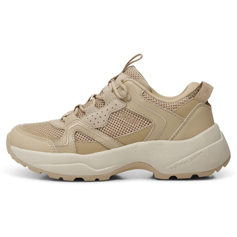 Fodtoj WODEN | Woden Wl591 Sif Reflective Sneakers Coffee Cream