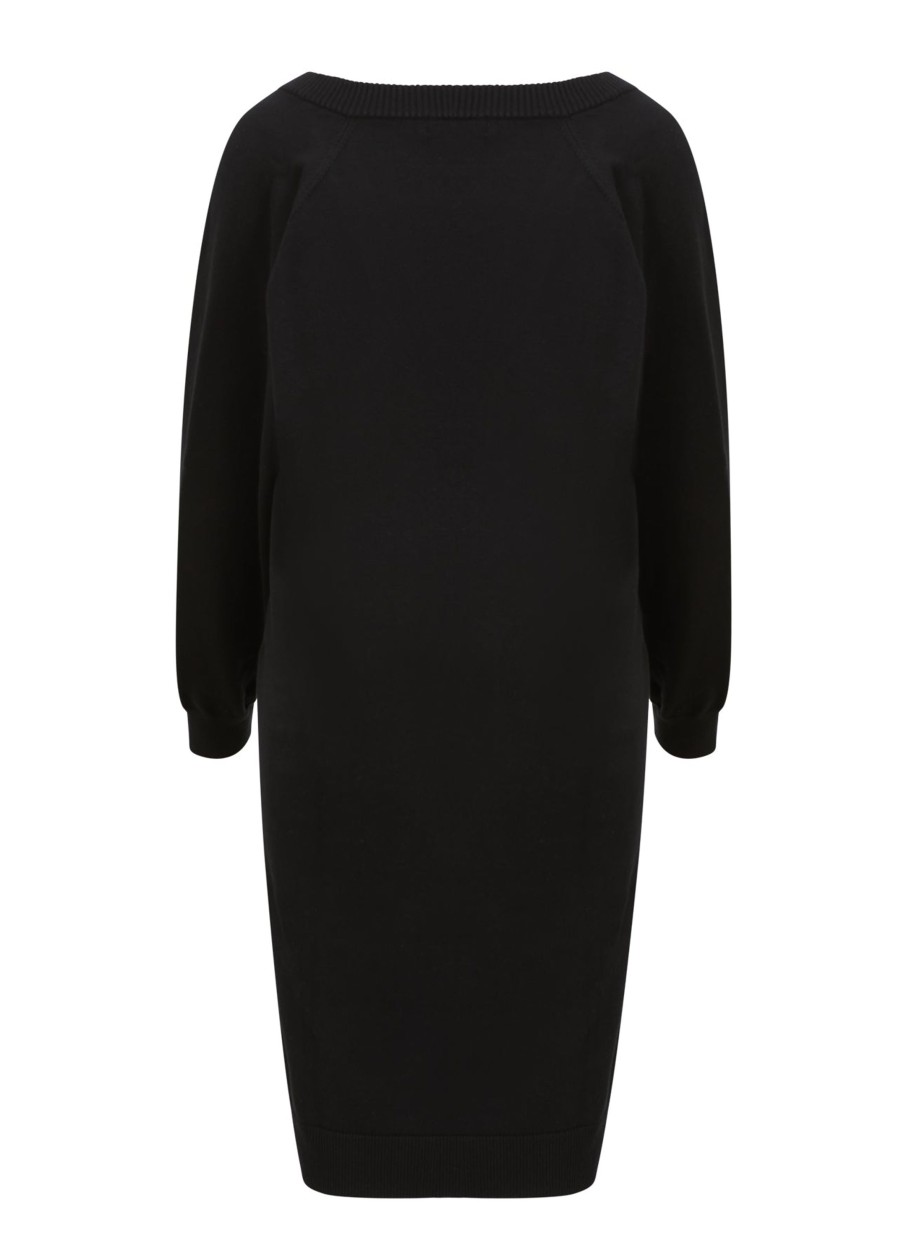 Overdele COSTER COPENHAGEN | Coster Cch5527 Cc Heart Clare Comfy Knit Dress Black