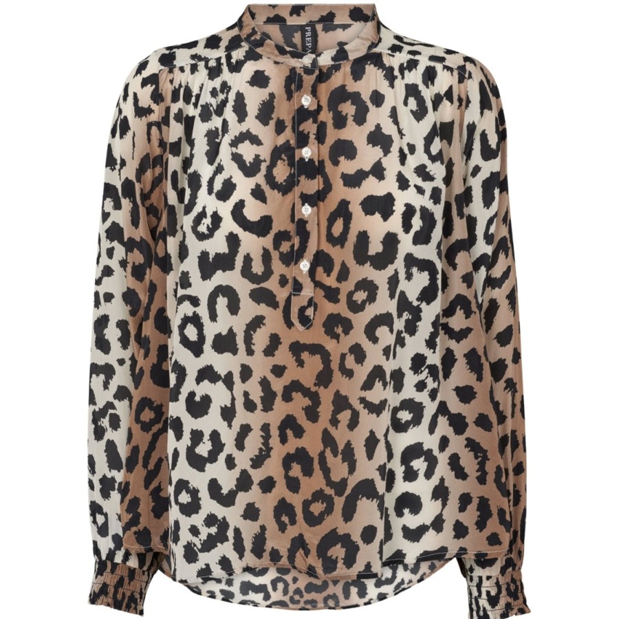 Overdele PREPAIR | Prepair 2449 Sonna Bluse Leopard