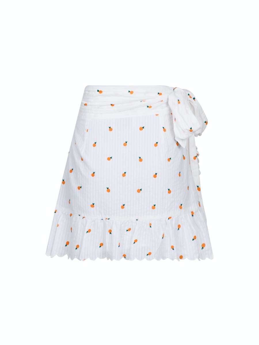 Underdele NEO NOIR | Neo Noir 158479 Chrissy Orange Skirt White