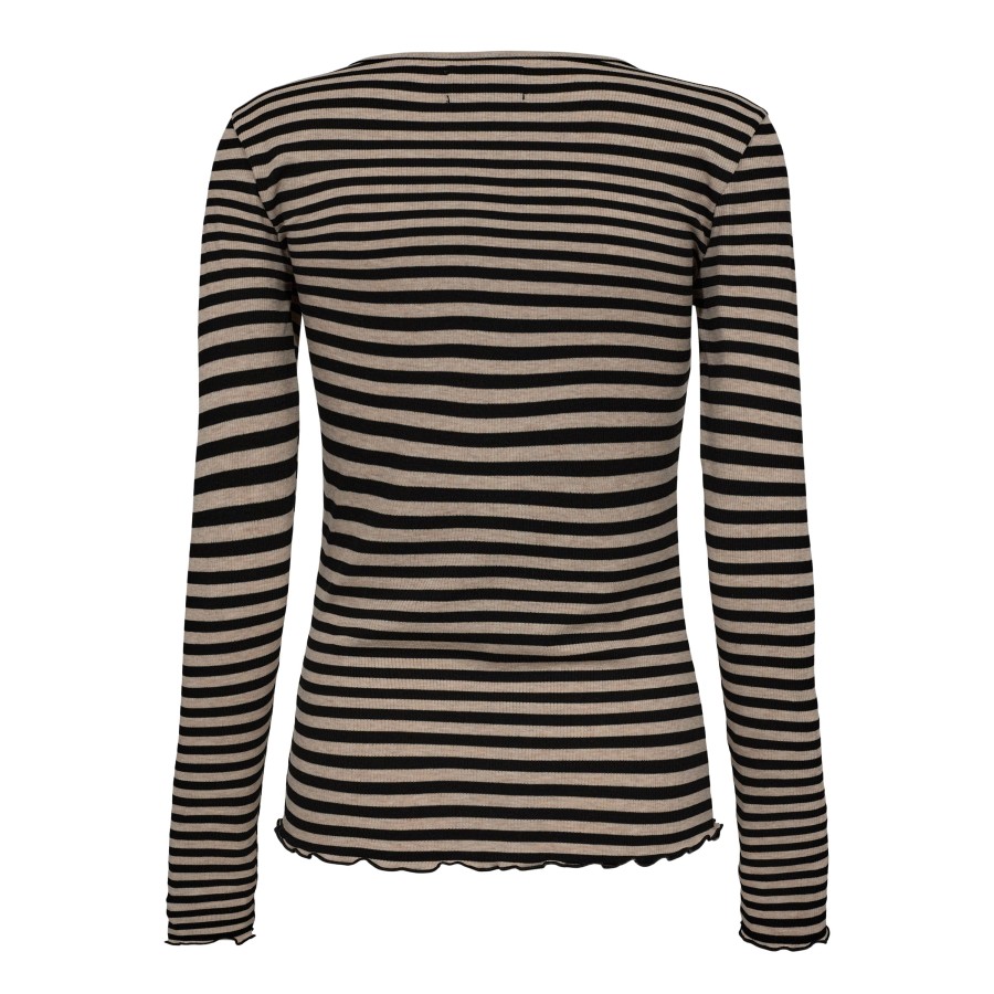 Overdele LIBERTÉ | Liberte 9914 Natalia Bluse Sesame Stripe