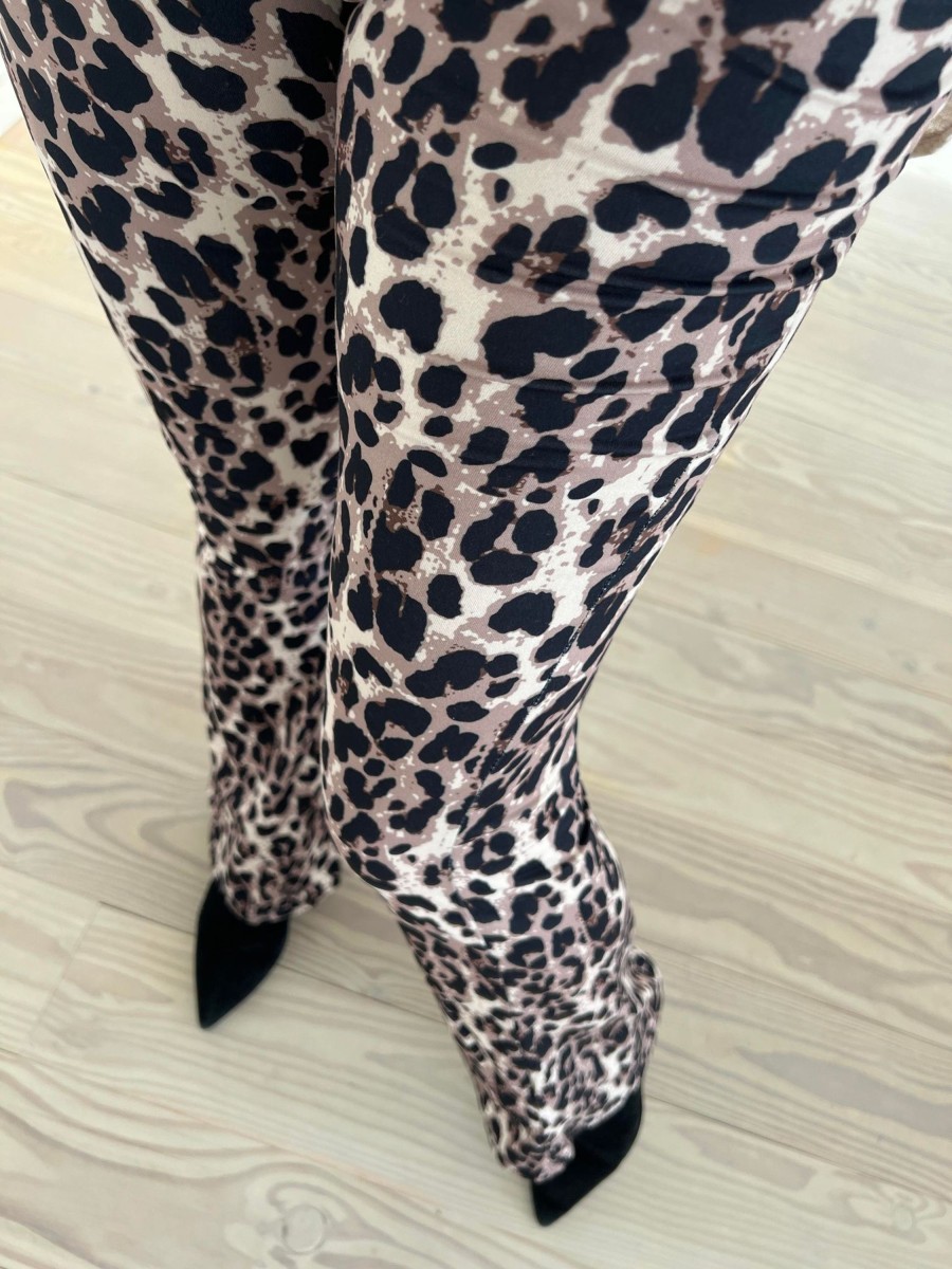 Underdele Engbork | By Engbork Helle Leggins Flare Leopard