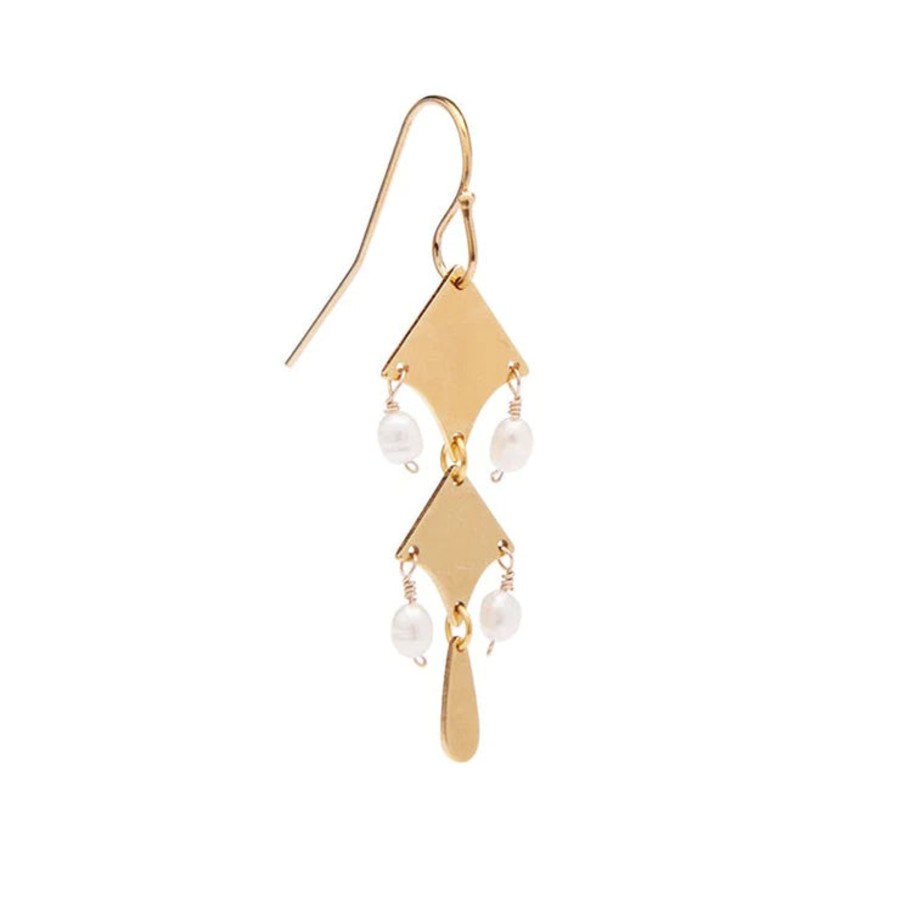 Accessories Pico | Pico R01013 Petri Earring Gold Goldplated