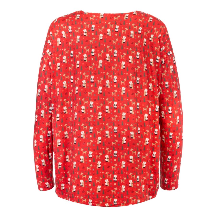 Overdele LIBERTÉ | Liberte 9504 Alma Jule Ls Top Red X-Mas