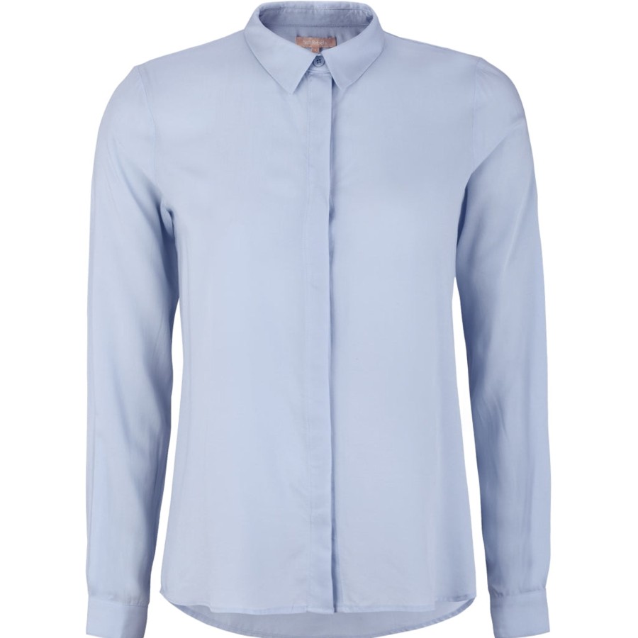 Overdele soft rebels | Soft Rebels Sr420-740 Freedom Ls Shirt Cashmere Blue