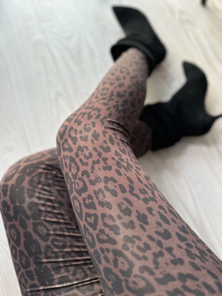 Underdele LIBERTÉ | Liberte 21305 Lotus Leggings Brown Black Leo Brown/Black