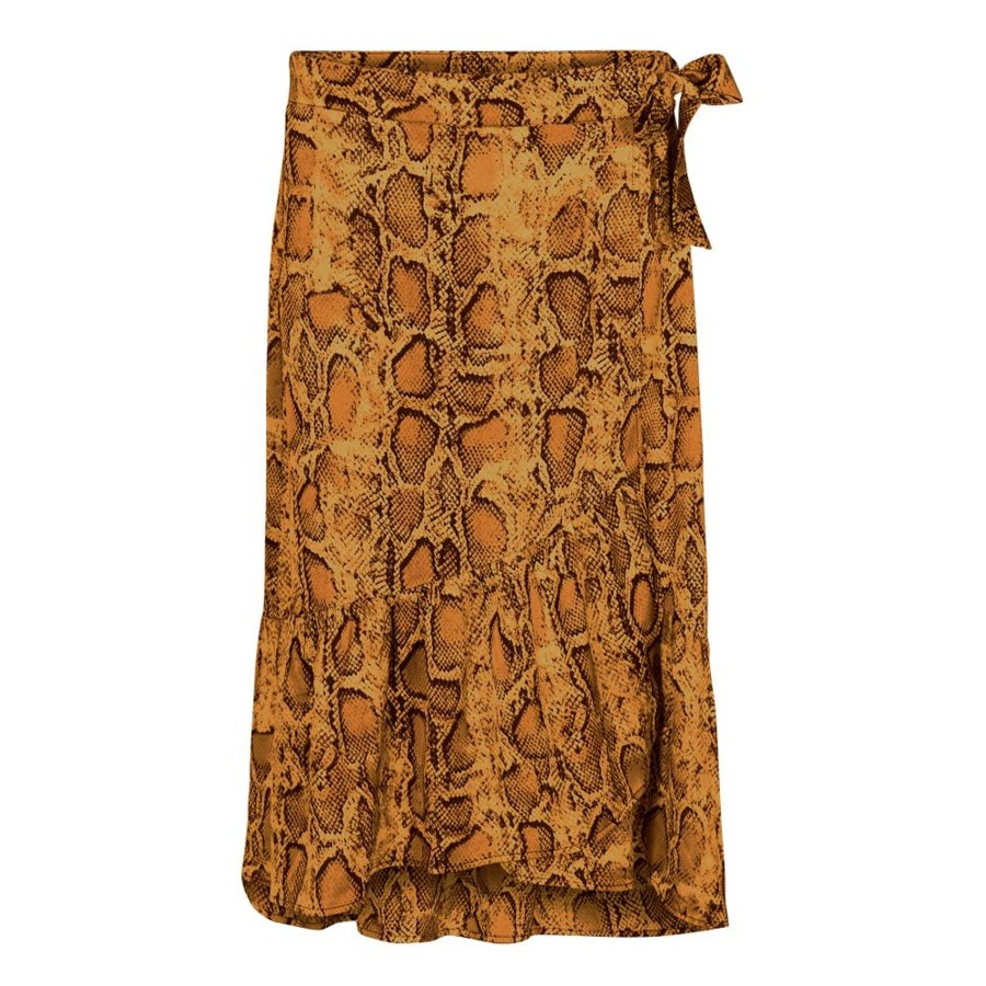 Underdele LIBERTÉ | Liberte Henrietta-Wrap-Skirt Yellow Snake