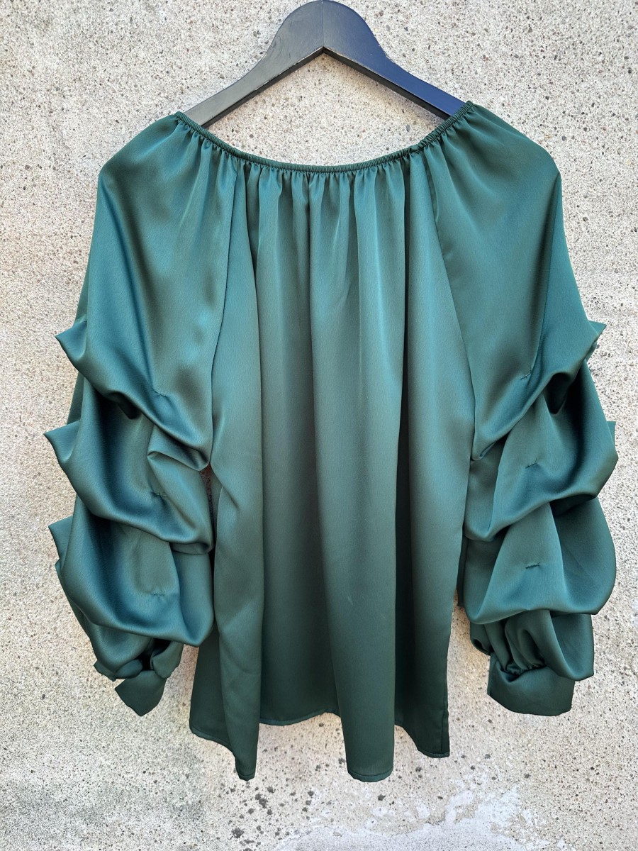 Overdele Engbork | By Engbork Ofelia Bluse Emerald